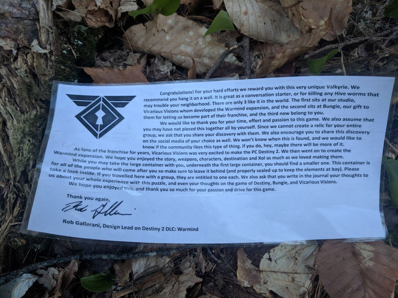 Illustration for article titled Destiny 2 Puzzle Leads Players To Actual Treasure In New York